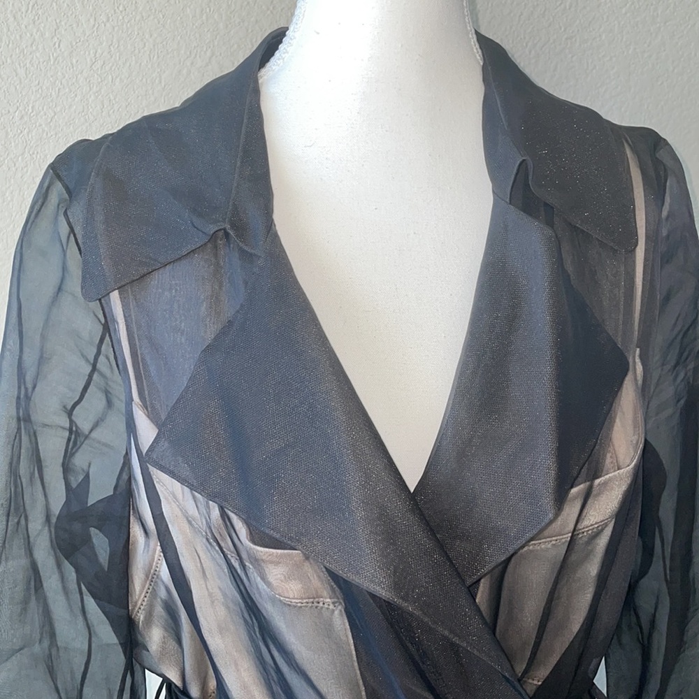 Maison Margiela 1 sheer black coat No offers please price firm Size 42 Italian - Picture 11 of 17